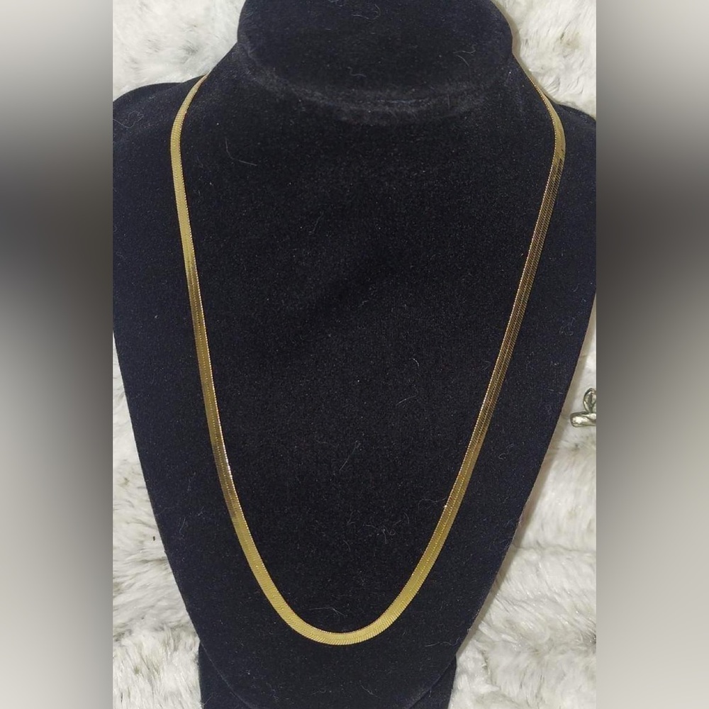 14k 4mm wide 20 in long chain
